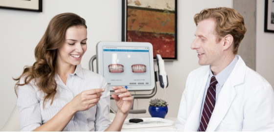 治療開始前に治療後の歯並びのシ